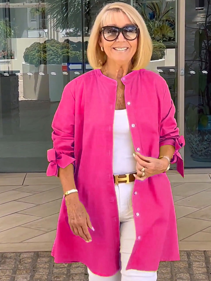 Lightweight Longline Coat with Flowing Elegant Fit