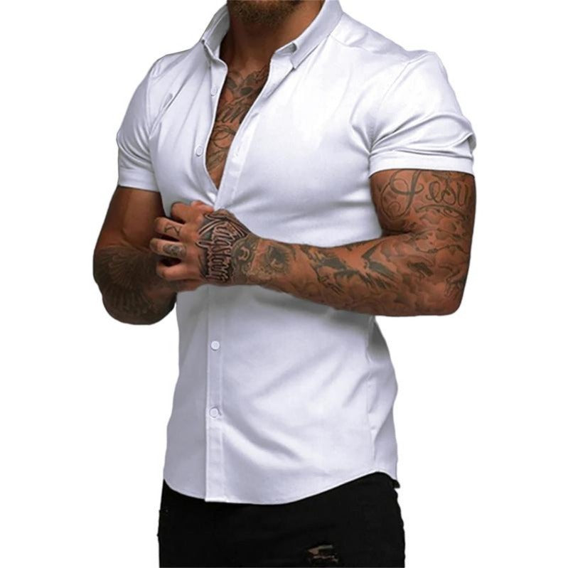 Stretch Slim-Fit Shirt –