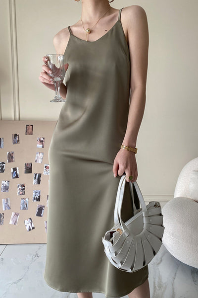 MV High-End Satin Suspender Dress