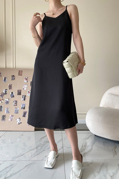 MV High-End Satin Suspender Dress