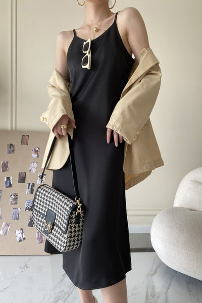 MV High-End Satin Suspender Dress