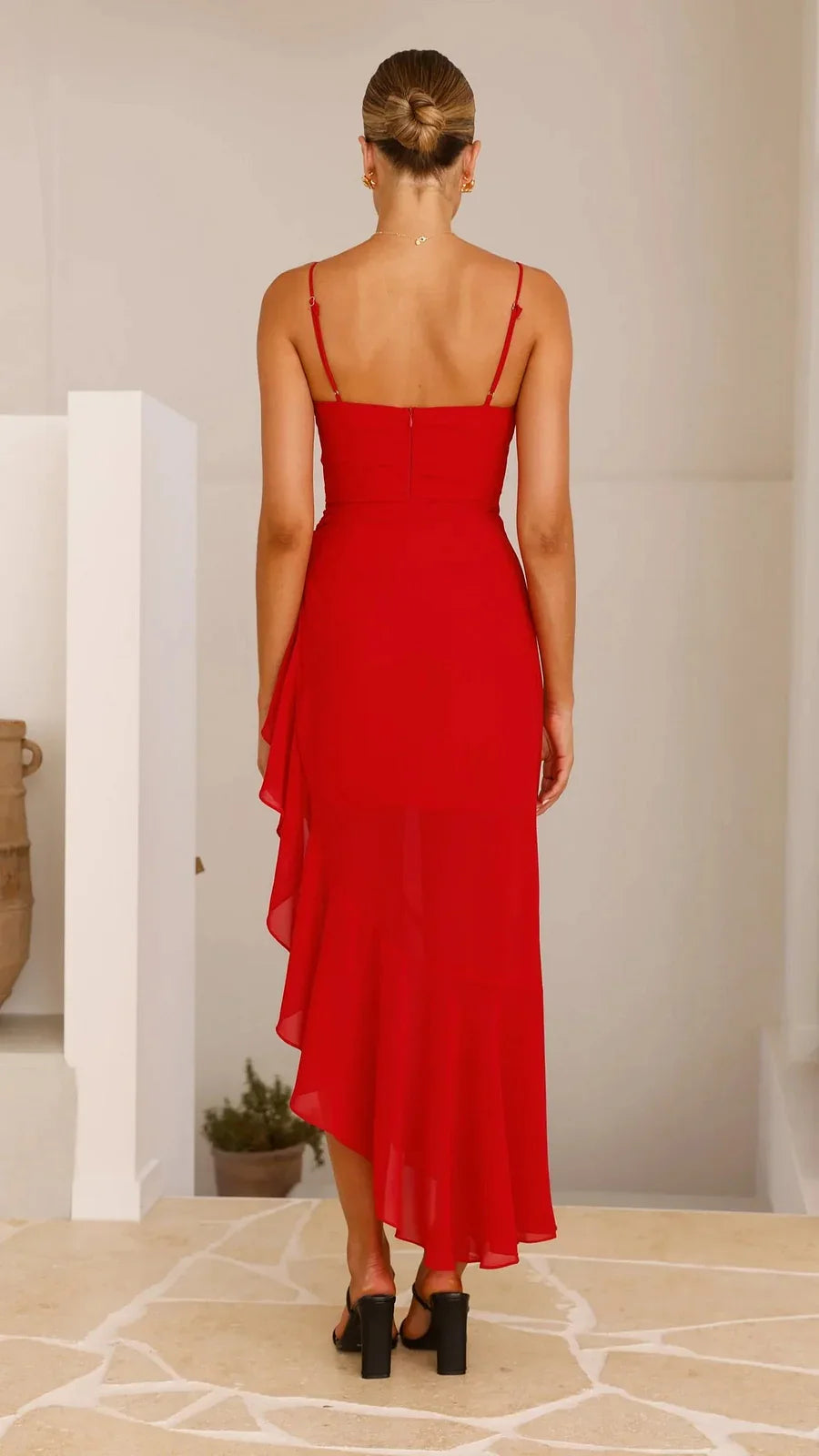Halter Hem Split Dress
