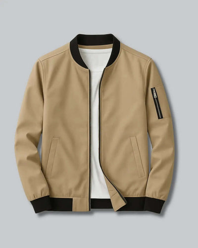 Polyester Short Jacket with Water-Repellent Finish