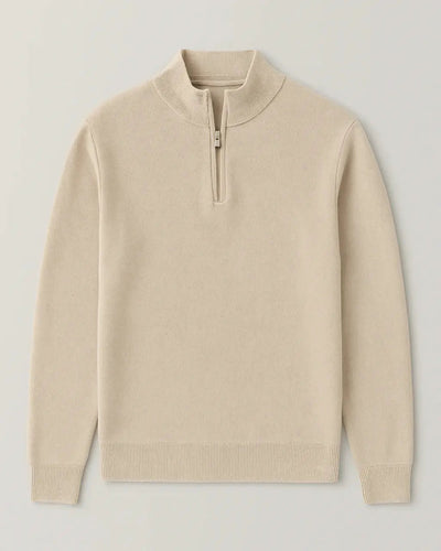 Fine-Knit Half-Zip Sweater – New Classic Edition