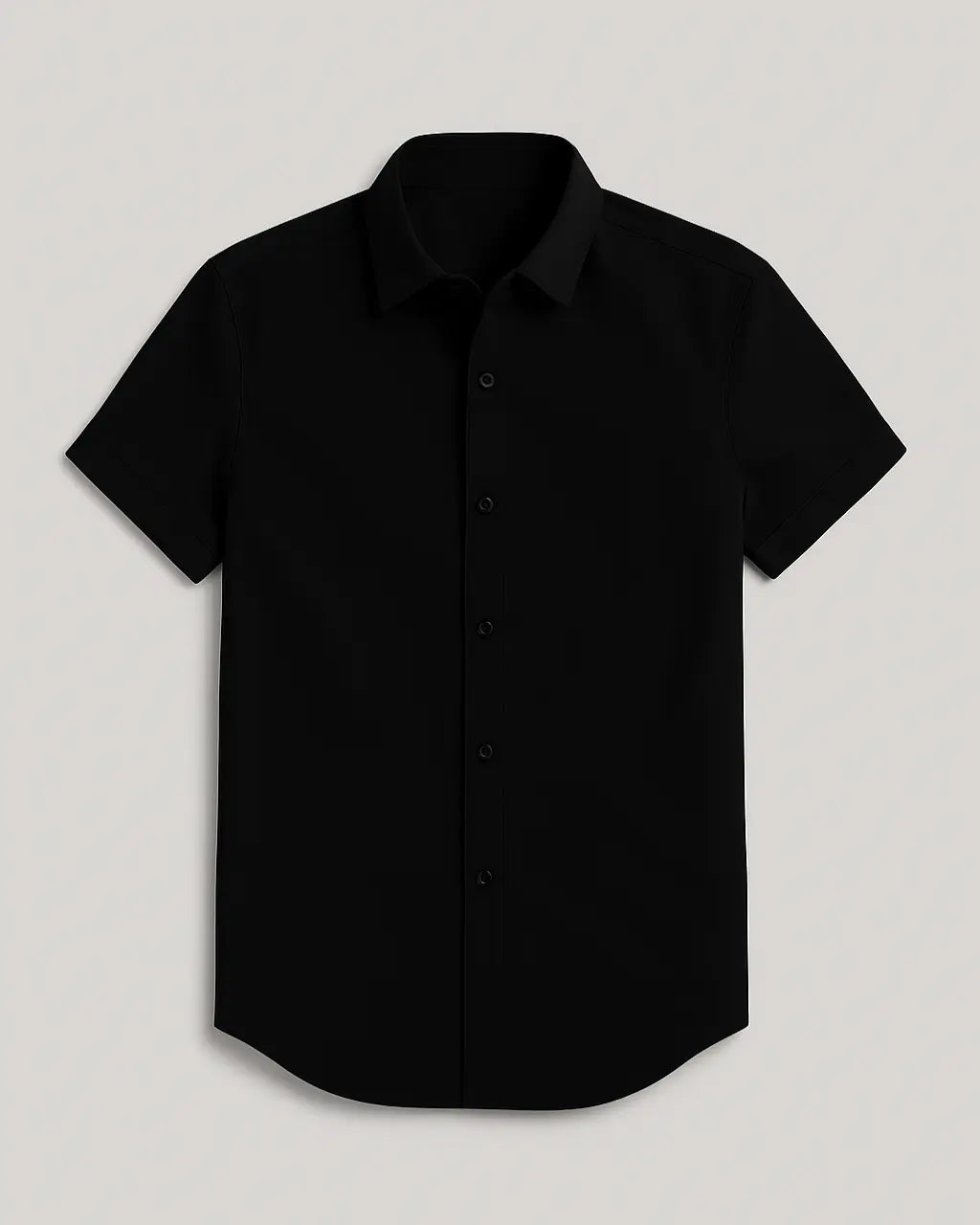 Polyester T-Shirt with Button Closure