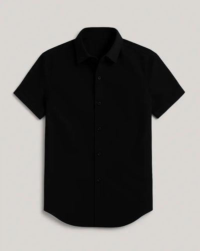 Polyester T-Shirt with Button Closure