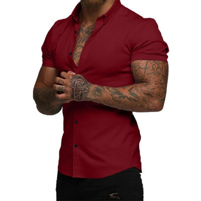 Stretch Slim-Fit Shirt –