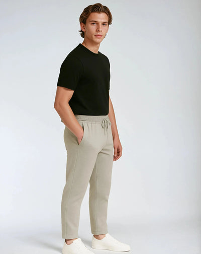Cotton Joggers with Adjustable Waist