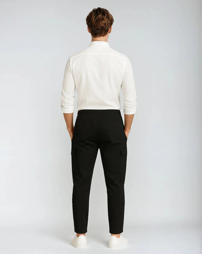 Cotton Cargo Pants with Functional Pockets