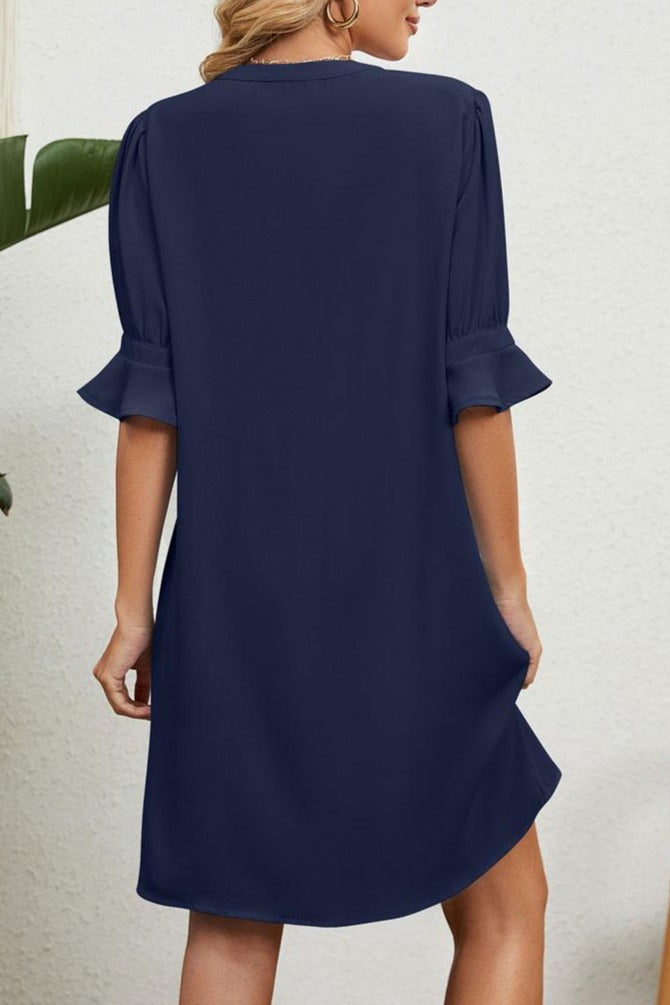 Isla Elegant V-Neck Dress