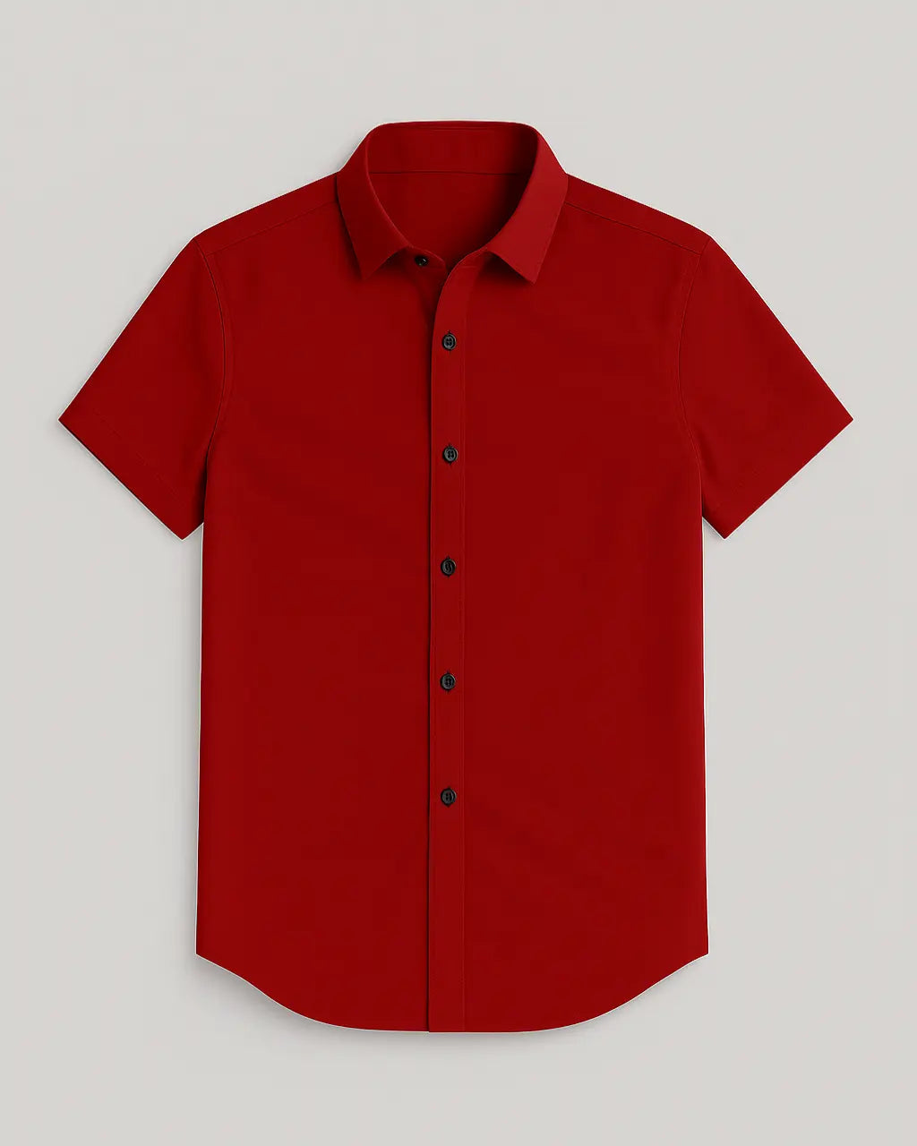 Polyester T-Shirt with Button Closure