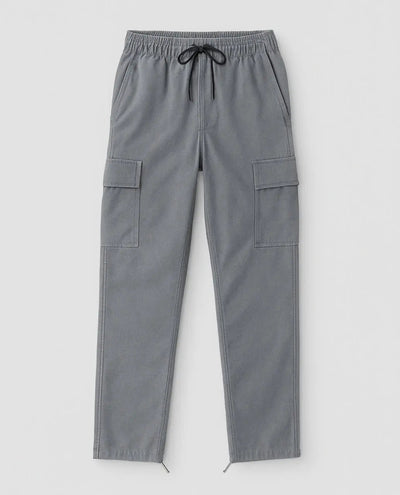 Cotton Cargo Pants with Functional Pockets