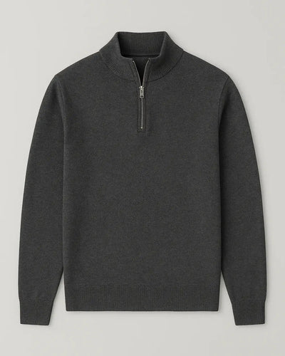 Fine-Knit Half-Zip Sweater – New Classic Edition