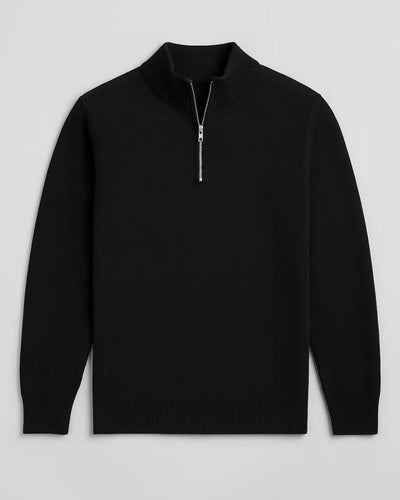 Fine-Knit Half-Zip Sweater – New Classic Edition