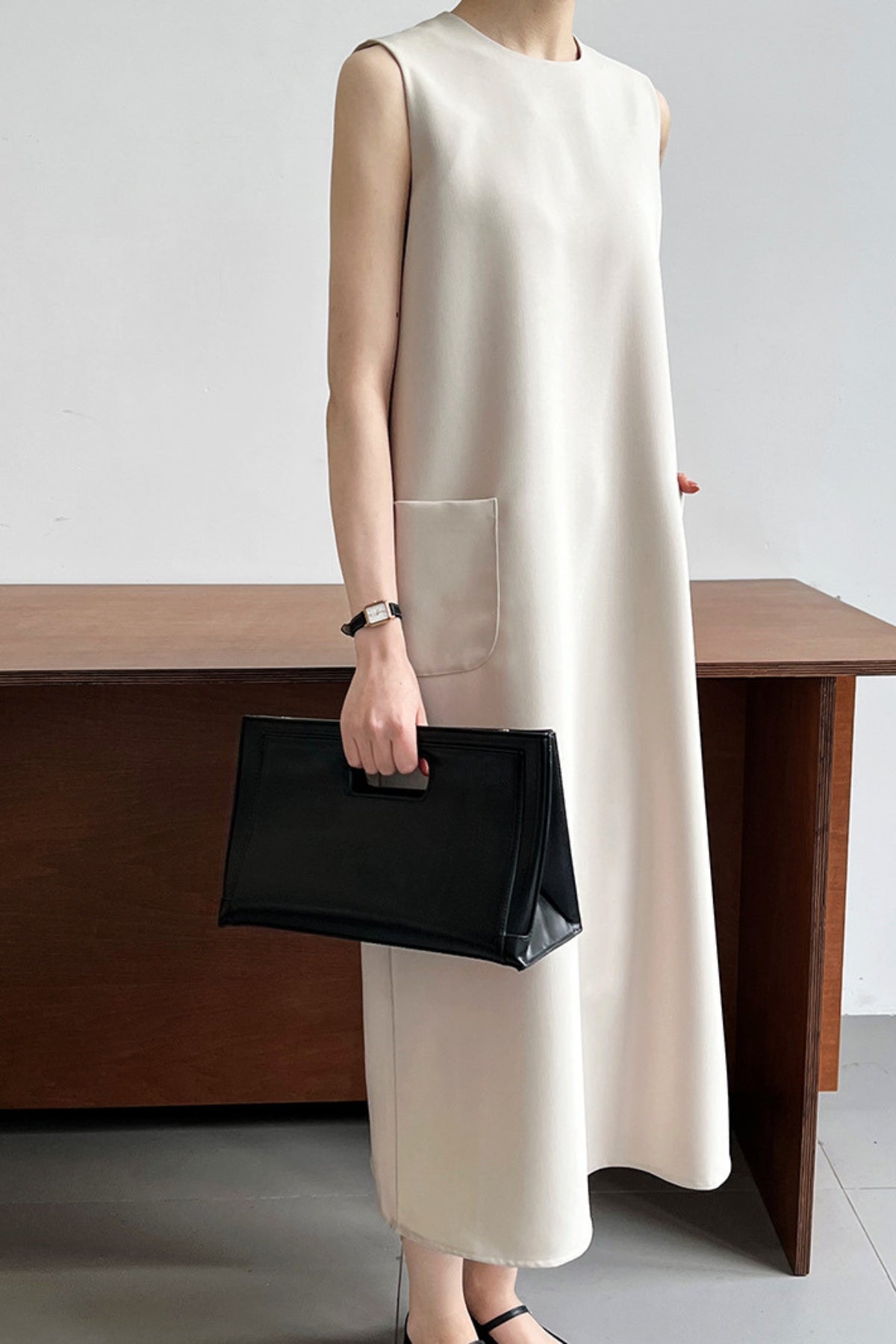 MV Sleeveless Suit Vest Dress
