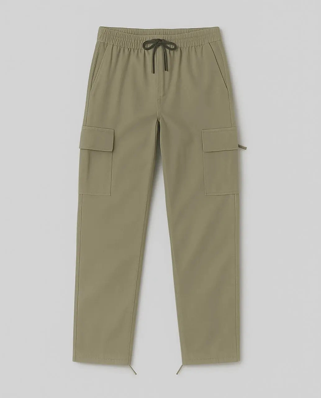 Cotton Cargo Pants with Functional Pockets