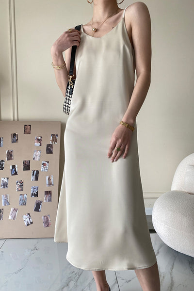 MV High-End Satin Suspender Dress