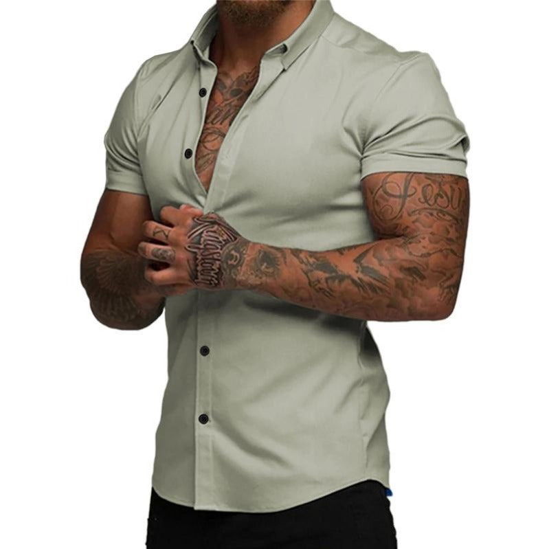 Stretch Slim-Fit Shirt –