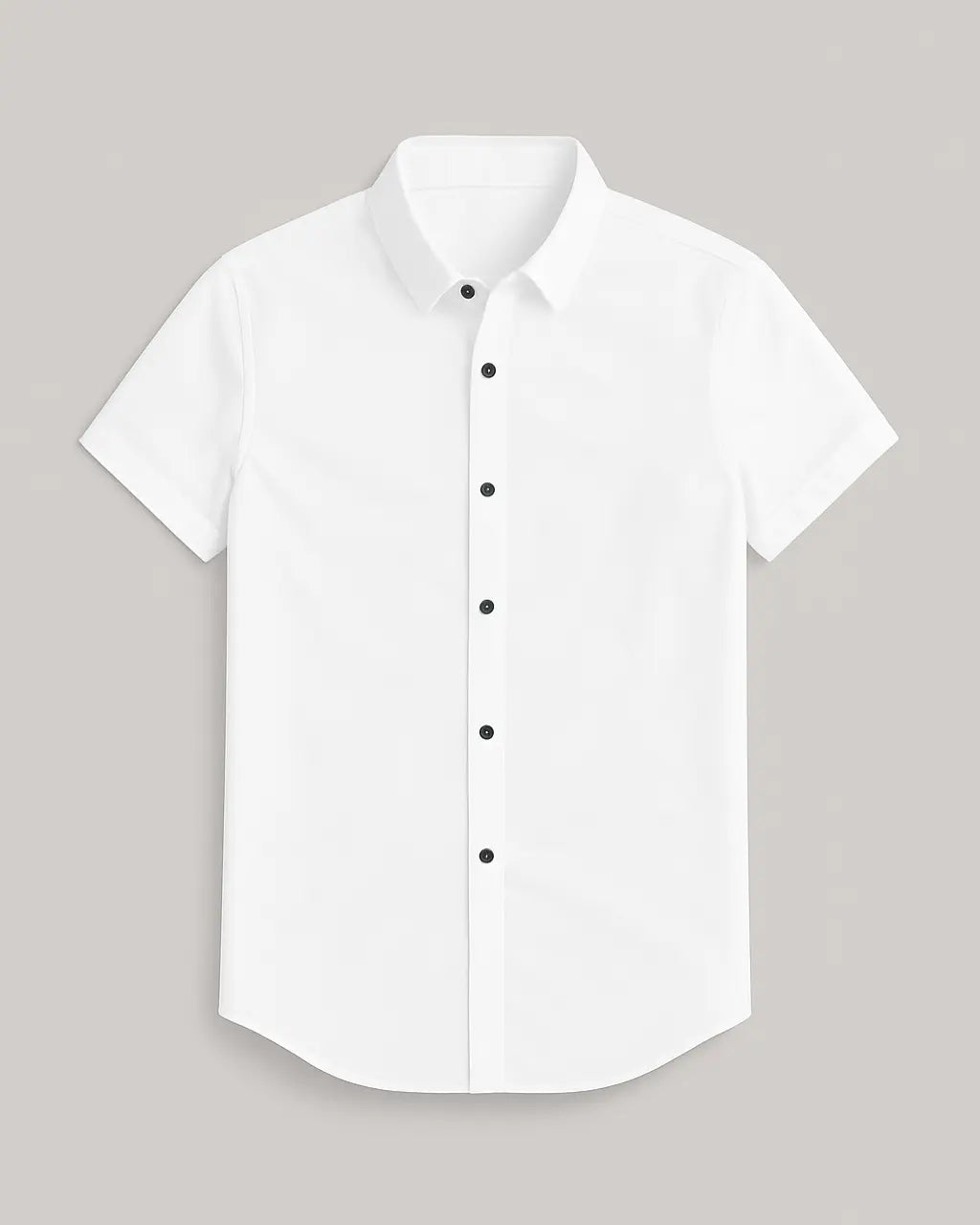 Polyester T-Shirt with Button Closure