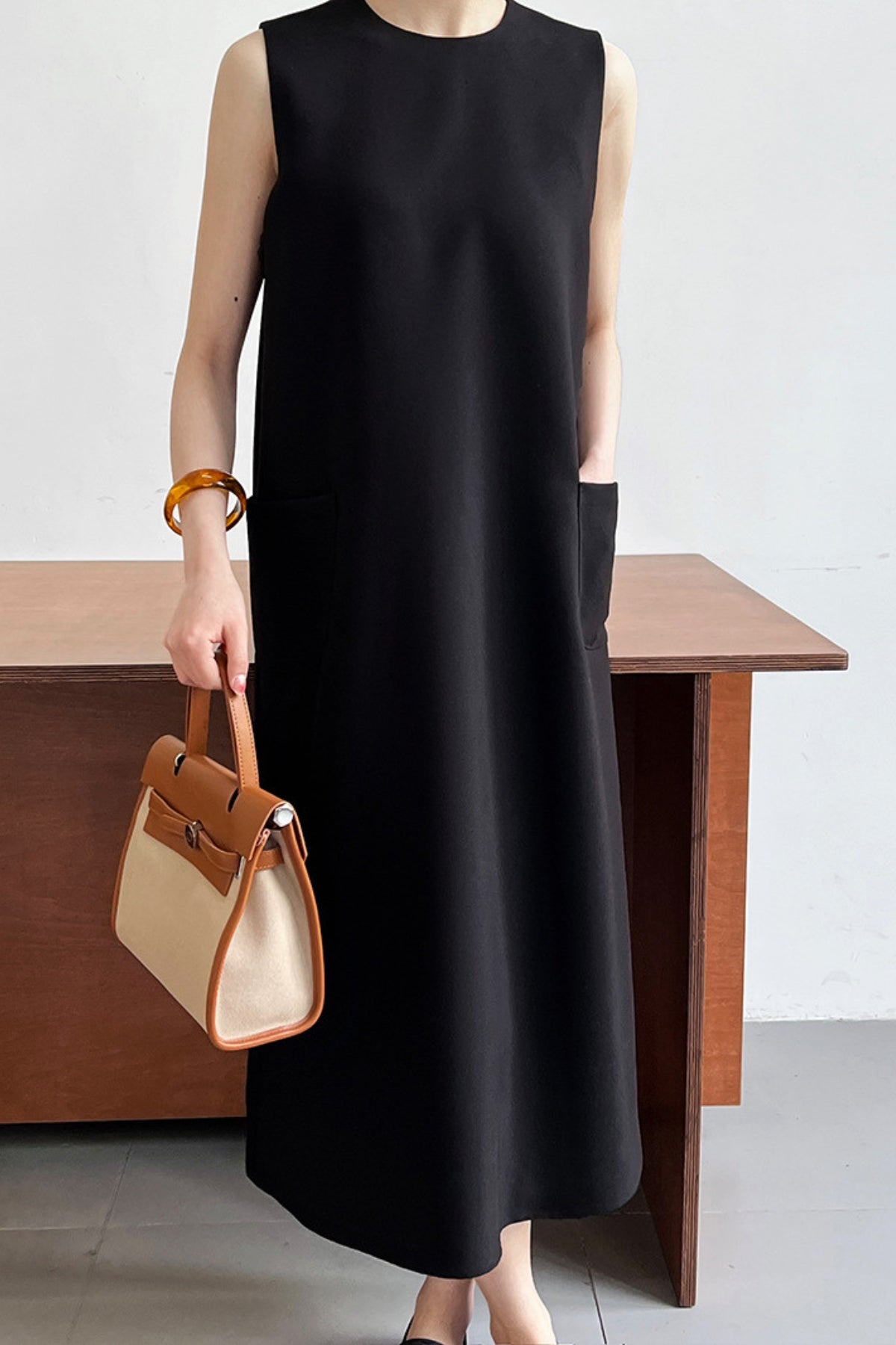 MV Sleeveless Suit Vest Dress