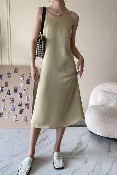 MV High-End Satin Suspender Dress