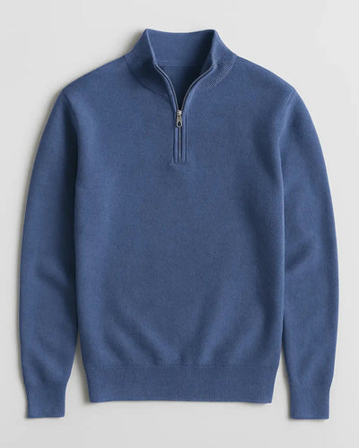 Fine-Knit Half-Zip Sweater – New Classic Edition