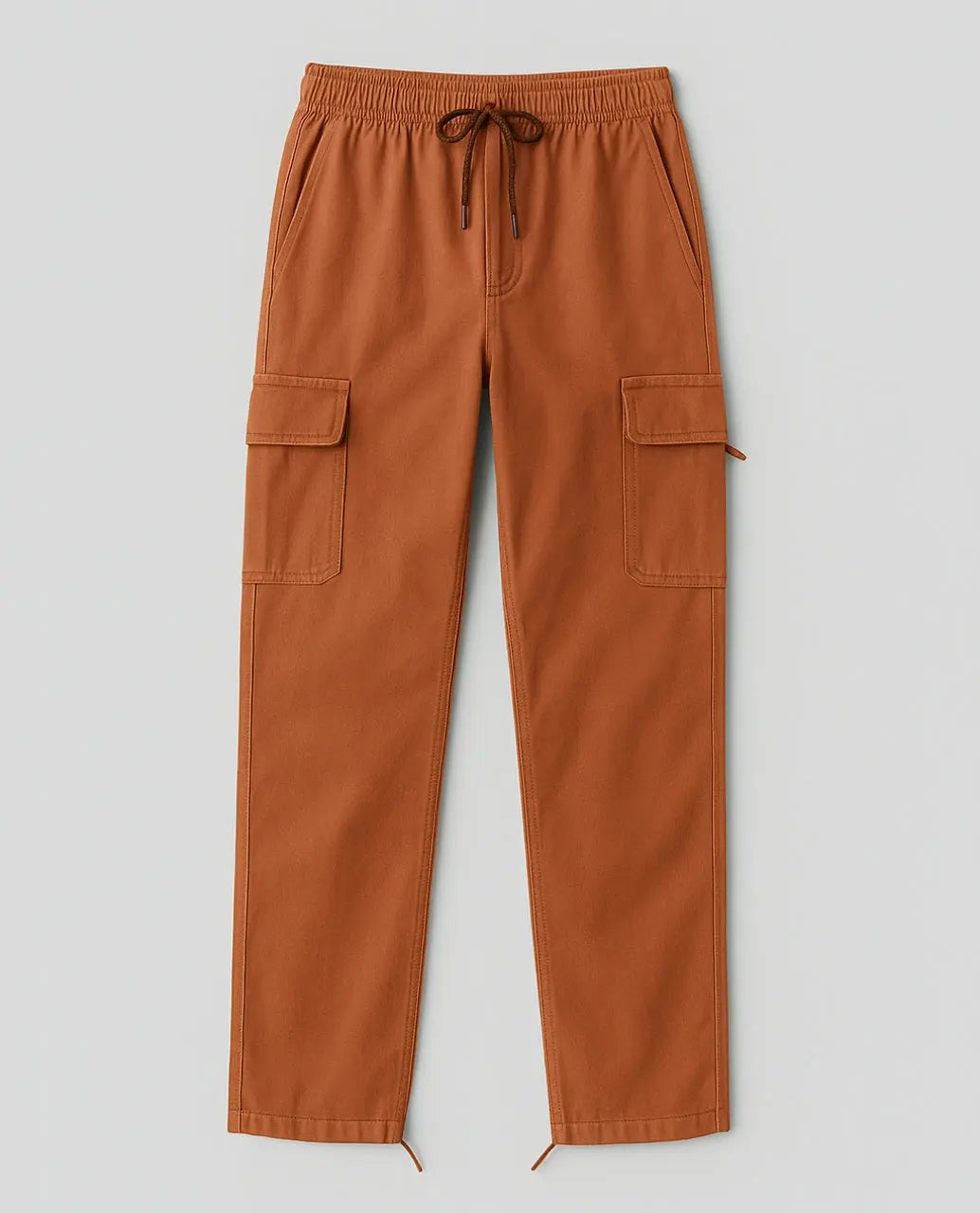 Cotton Cargo Pants with Functional Pockets