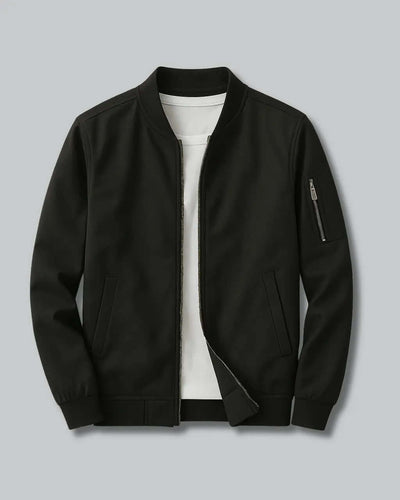 Polyester Short Jacket with Water-Repellent Finish