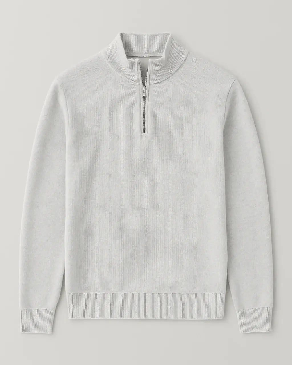 Fine-Knit Half-Zip Sweater – New Classic Edition