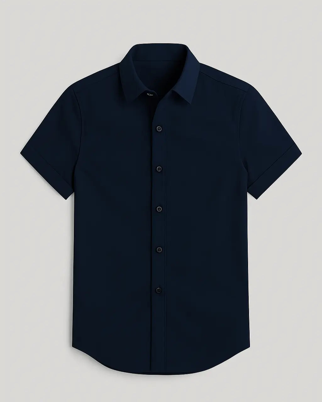 Polyester T-Shirt with Button Closure