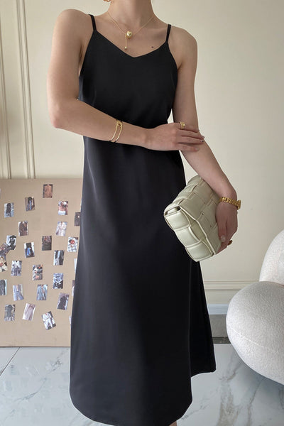 MV High-End Satin Suspender Dress