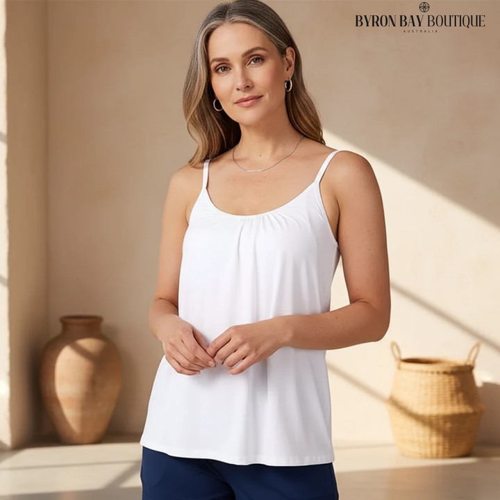 Flowy Sleeveless Tank Top with Relaxed Lightweight Fit