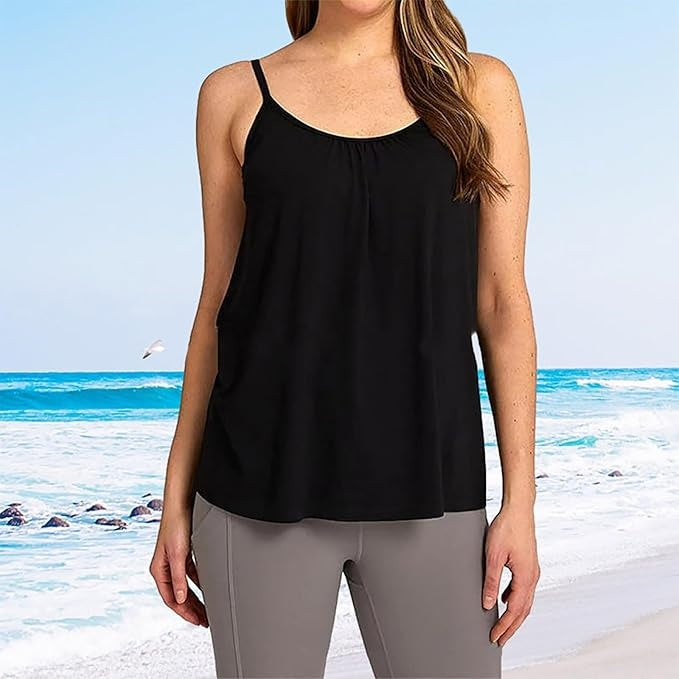 Flowy Sleeveless Tank Top with Relaxed Lightweight Fit