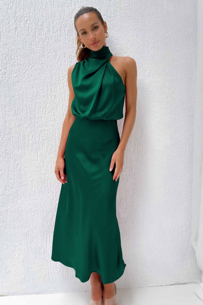 Tiffany | Elegant Satin Dress