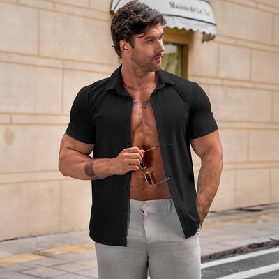 Stretch Slim-Fit Shirt –