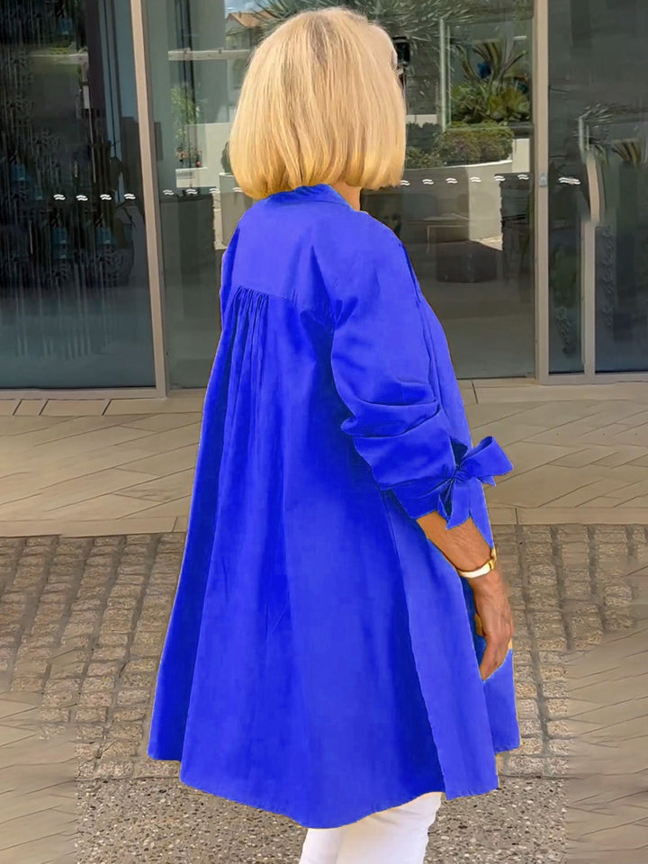 Lightweight Longline Coat with Flowing Elegant Fit