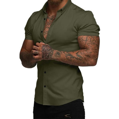 Stretch Slim-Fit Shirt –