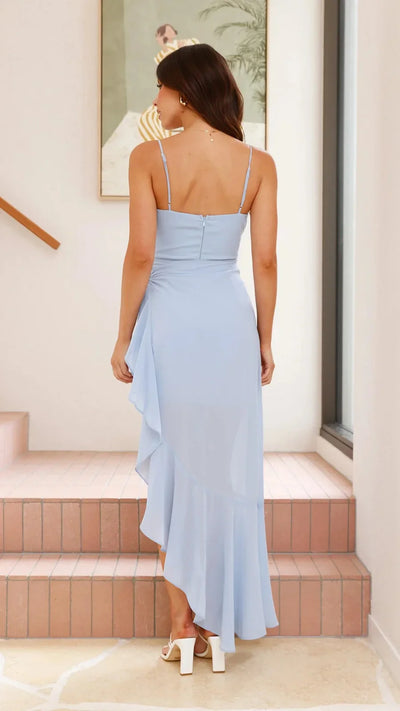 Halter Hem Split Dress