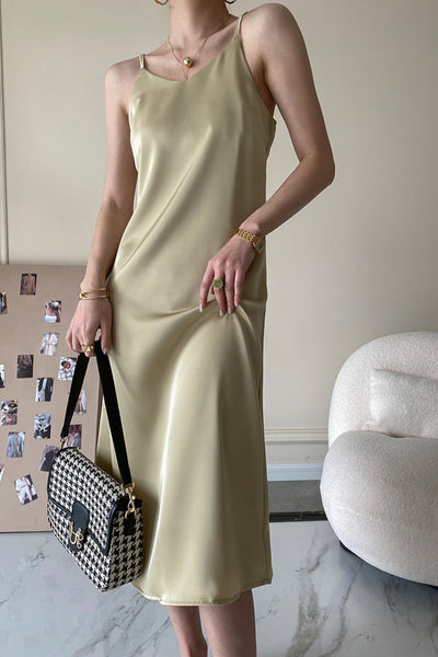 MV High-End Satin Suspender Dress