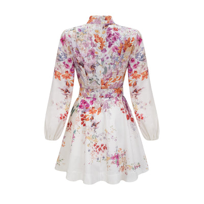 Bianca floral-print mini dress