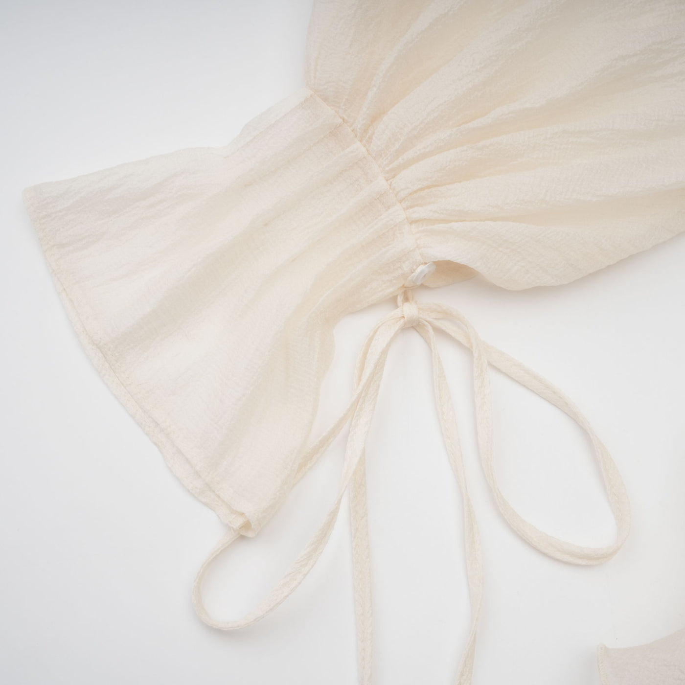 Zéphyrine floral-appliqué tiered mini dress in Neutrals