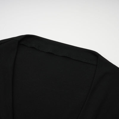 Anaïs Black Open-Front Gathered Top