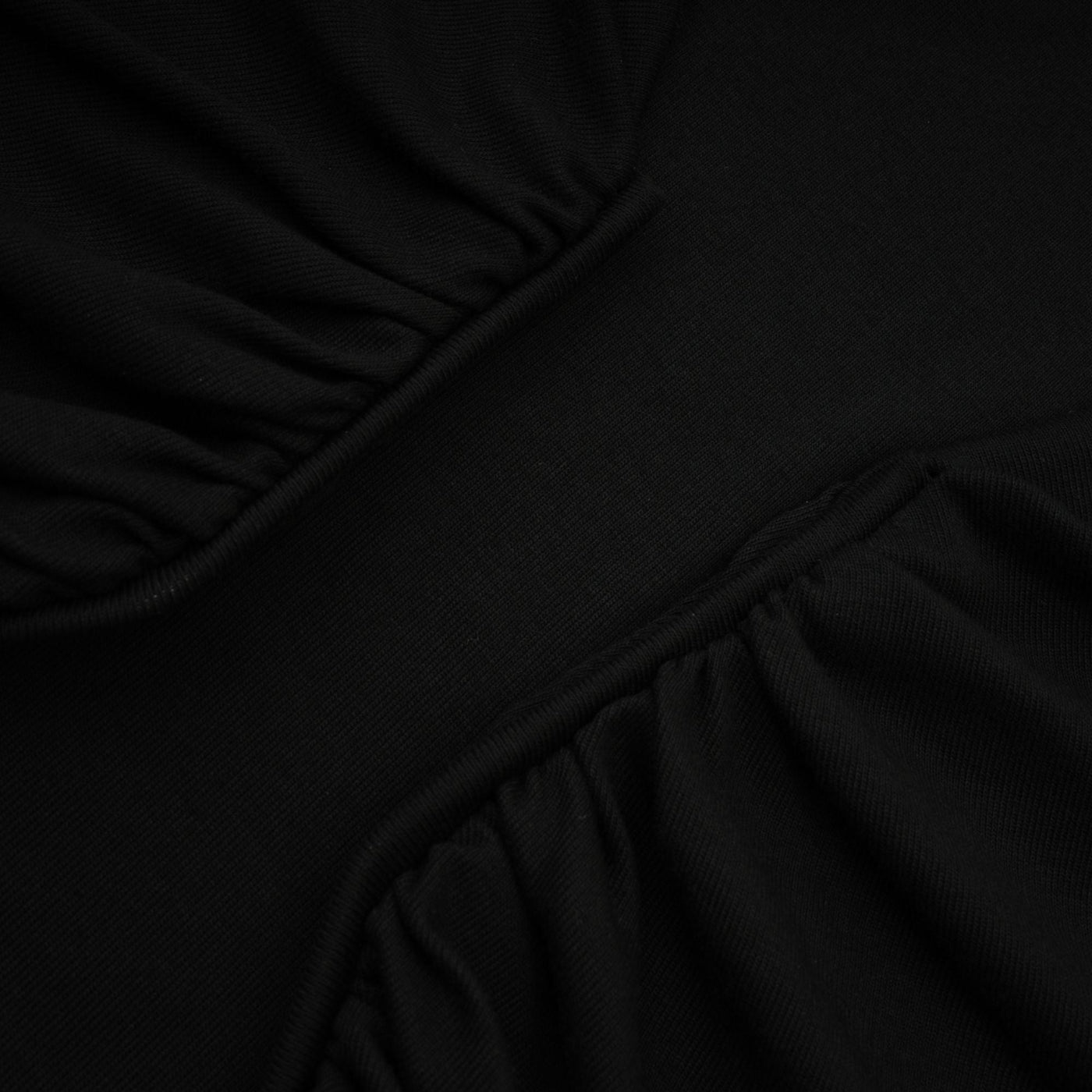 Anaïs Black Open-Front Gathered Top