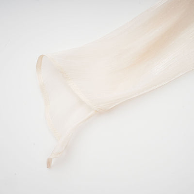 Eugénie Neutral Fully Pleated Ruffled Mini Dress