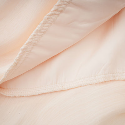 Eugénie Neutral Fully Pleated Ruffled Mini Dress