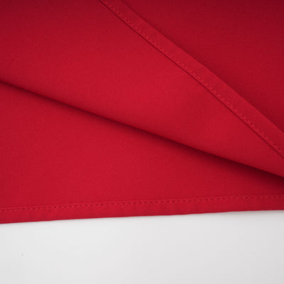 Valentine Red Pleated Maxi Dress with High Slit