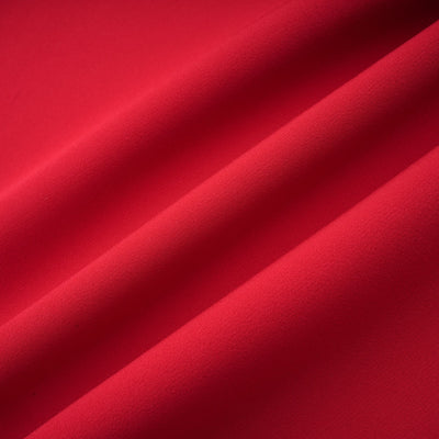 Valentine Red Pleated Maxi Dress with High Slit