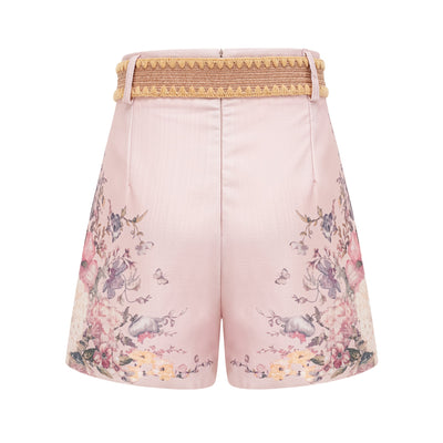 Janelle floral-print shirt & shorts matching set