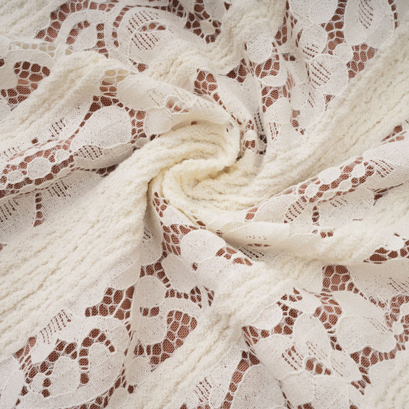 Émeline floral lace flared-cuff maxi dress in Neutrals