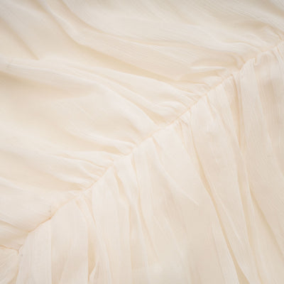 Thibaulte tuck-detail pleated tulle mini dress